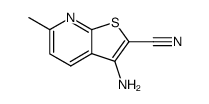 3-amino-6-methyl-2-cyanothieno(2,3-b)pyridine Structure