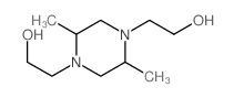 1,4-Piperazinediethanol,2,5-dimethyl-结构式