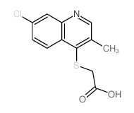 Acetic acid,2-[(7-chloro-3-methyl-4-quinolinyl)thio]- structure