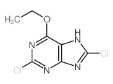 9H-Purine,2,8-dichloro-6-ethoxy- structure