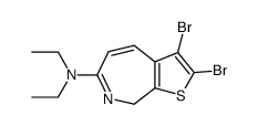 2,3-dibromo-6-diethylamino-8H-thieno[2,3-c]azepine Structure