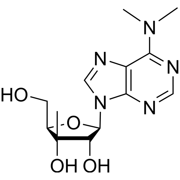 N6,N6-Dimethyl-3’-beta-C-methyl-adenosine Structure