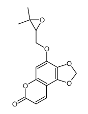 7-(3-Methyl-2,3-epoxybutyloxy)-5,6-methylendioxycumarin结构式