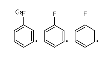 tris(3-fluorophenyl)gallane Structure