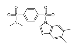 Benzenesulfonamide, 4-[(5,6-dimethyl-1H-benzimidazol-1-yl)sulfonyl]-N,N-dimethyl- (9CI) picture