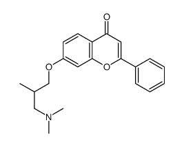 7-[3-(dimethylamino)-2-methylpropoxy]-2-phenylchromen-4-one Structure