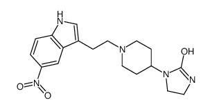 1-[1-[2-(5-nitro-1H-indol-3-yl)ethyl]piperidin-4-yl]imidazolidin-2-one Structure