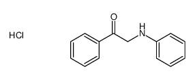 2-anilino-1-phenylethanone,hydrochloride Structure