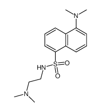 2-(dimethylamino)-1-(5-(dimethylamino)-1-naphthalene-sulfonamido)ethane结构式