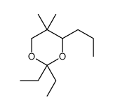 2,2-diethyl-5,5-dimethyl-4-propyl-1,3-dioxane结构式