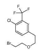 4-[2-(2-bromoethoxy)ethyl]-1-chloro-2-(trifluoromethyl)benzene Structure