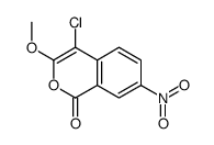 4-氯-3-甲氧基-7-硝基-1H-异苯并吡喃-1-酮结构式