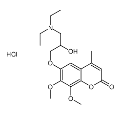 [3-(7,8-dimethoxy-4-methyl-2-oxochromen-6-yl)oxy-2-hydroxypropyl]-diethylazanium,chloride Structure