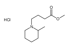 methyl 4-(2-methylpiperidin-1-ium-1-yl)butanoate,chloride结构式