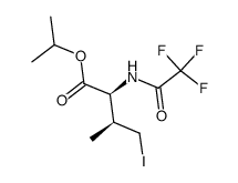 isopropyl 4-iodo-3-methyl-2-(trifluoroacetamido)butanoate Structure