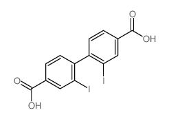 4-(4-carboxy-2-iodo-phenyl)-3-iodo-benzoic acid Structure