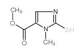 1-甲基-2-硫基-1H-咪唑-5-羧酸甲酯结构式