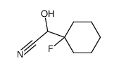 Cyclohexaneacetonitrile,1-fluoro--alpha--hydroxy- structure