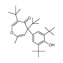 5-methyl-2,7-di-tert-butyl-4-oxa-7-(3,5-di-tert-butyl-4-hydroxyphenyl),2,5-cyclohexadienone Structure