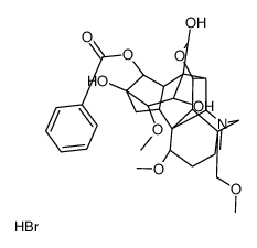 Benzoylhypaconine hydrobromide结构式