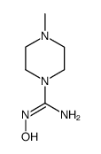 1-Piperazinecarboximidamide,N-hydroxy-4-methyl- Structure