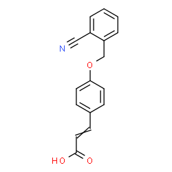 2-PROPENOIC ACID, 3-[4-[(2-CYANOPHENYL)METHOXY]PHENYL]- structure