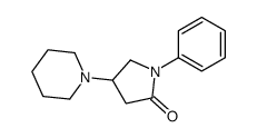 1-phenyl-4-piperidin-1-ylpyrrolidin-2-one Structure