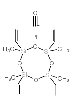 二羰基二氯铂与2,4,6-三乙基-2,4,6-三甲基环三硅氧烷的反应产物图片