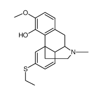 6-ethylmercapto-3-methoxy-17-methyl-morphina-5,7-dien-4-ol Structure