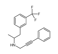 alpha-Methyl-N-(3-phenyl-2-propynyl)-m-trifluoromethylphenethylamine Structure