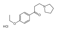 1-(4-ethoxyphenyl)-3-pyrrolidin-1-ylpropan-1-one,hydrochloride Structure