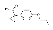 1-(4-propoxyphenyl)cyclopropane-1-carboxylic acid Structure