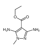 ethyl 3,5-diamino-1-methylpyrazole-4-carboxylate Structure