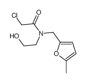 2-chloro-N-(2-hydroxyethyl)-N-[(5-methylfuran-2-yl)methyl]acetamide Structure