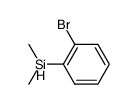 (o-bromophenyl)(dimethyl)silane Structure