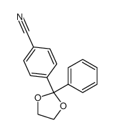 4-cyanobenzophenone ethylene acetal Structure