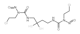 1-(2-chloroethyl)-3-[2-[2-[(2-chloroethyl-nitroso-carbamoyl)amino]ethy ldisulfanyl]ethyl]-1-nitroso-urea Structure