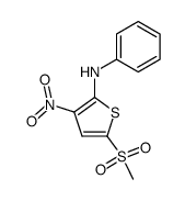 5-(methylsulfonyl)-3-nitro-N-phenylthiophen-2-amine Structure