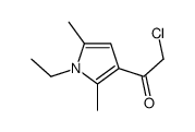 2-氯-1-(1-乙基-2,5-二甲基-1H-吡咯-3-基)乙酮结构式