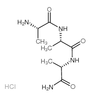 H-Ala-Ala-Ala-NH2 · HCl Structure