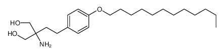 2-amino-2-[2-(4-dodecoxyphenyl)ethyl]propane-1,3-diol Structure