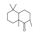 1(2H)-Naphthalenone,octahydro-2,5,5,8a-tetramethyl-,(4aR,8aS)-rel-(9CI)结构式