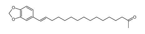 16-(1,3-benzodioxol-5-yl)hexadec-15-en-2-one Structure