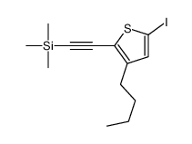 2-(3-butyl-5-iodothiophen-2-yl)ethynyl-trimethylsilane Structure