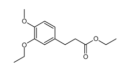 3-(3-ethoxy-4-methoxy-phenyl)-propionic acid ethyl ester Structure