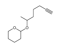 2-hept-6-yn-2-yloxyoxane Structure