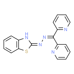 Benzothiazol-2(3H)-one N2-[di(2-pyridyl)methylene]hydrazone Structure