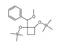 ((1-(methoxy(phenyl)methyl)cyclobutane-1,2-diyl)bis(oxy))bis(trimethylsilane)结构式