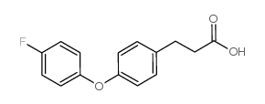 3-(4-(4-fluorophenoxy)phenyl)propanoic acid structure