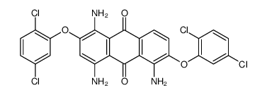 1,4,5-triamino-2,6-bis(2,5-dichlorophenoxy)anthracene-9,10-dione Structure